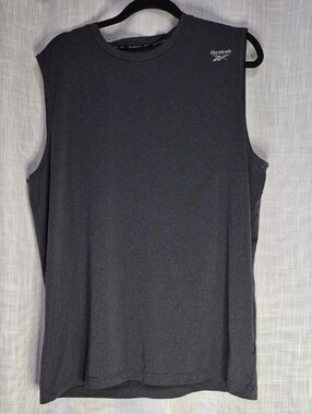 Reebok Men’s Sleeveless Muscle Exercise Tank Top - Dark Gray
